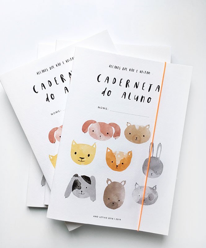 Caderneta do Aluno - Cadernos Catita illustrations