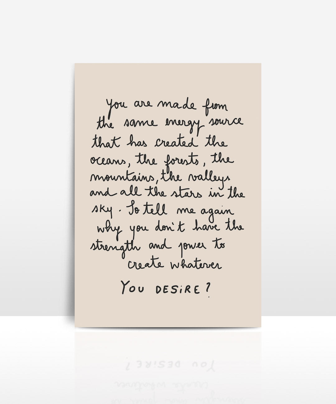 You Desire Postcard