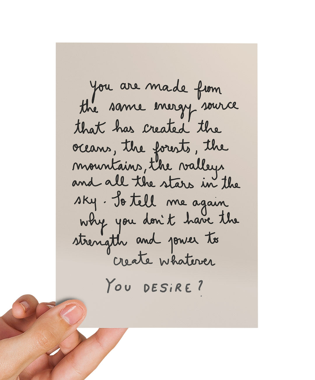 You Desire Postcard