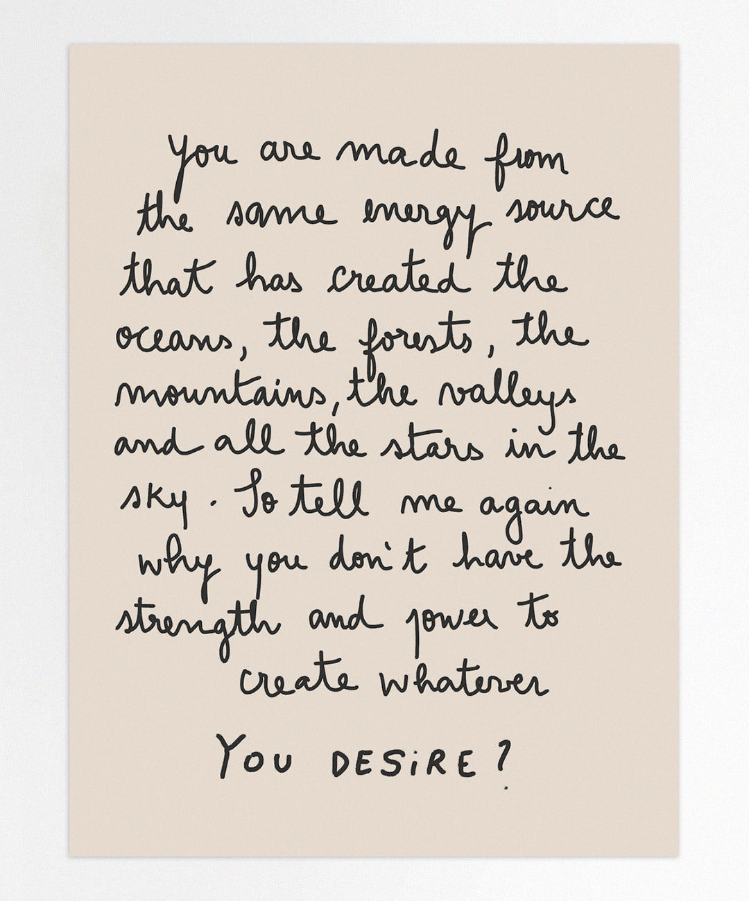 You Desire