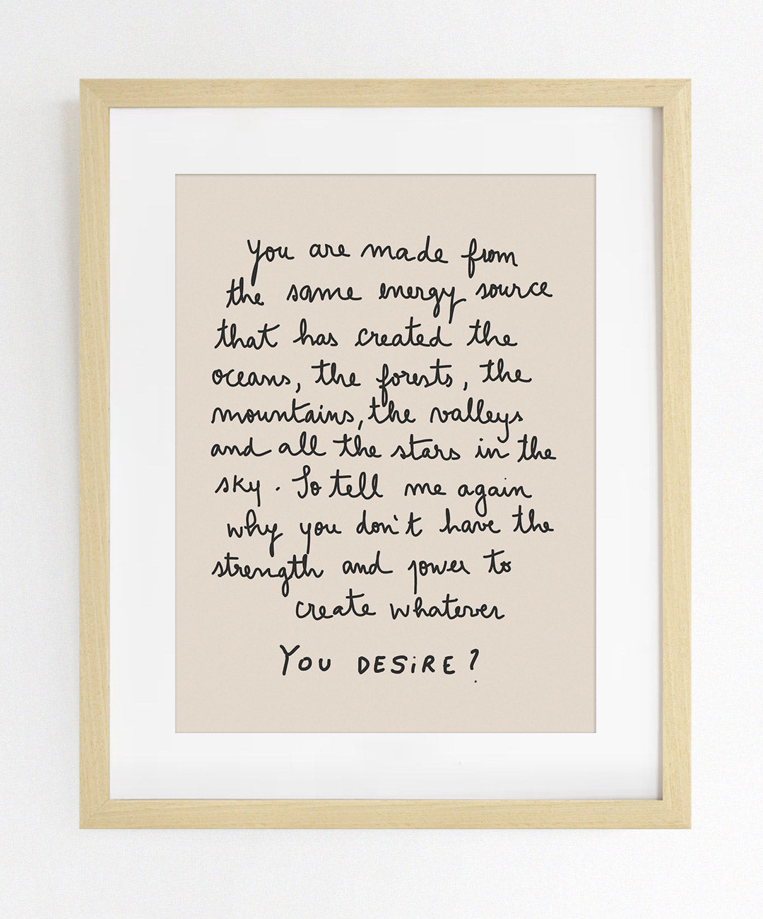 You Desire