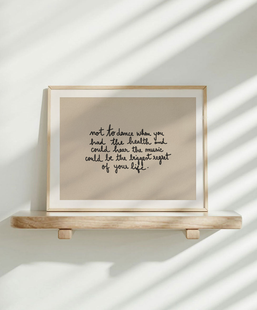 Póster 'No Regrets' 