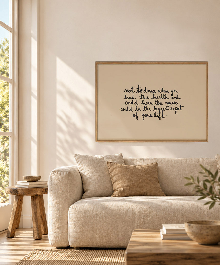 Póster 'No Regrets' 