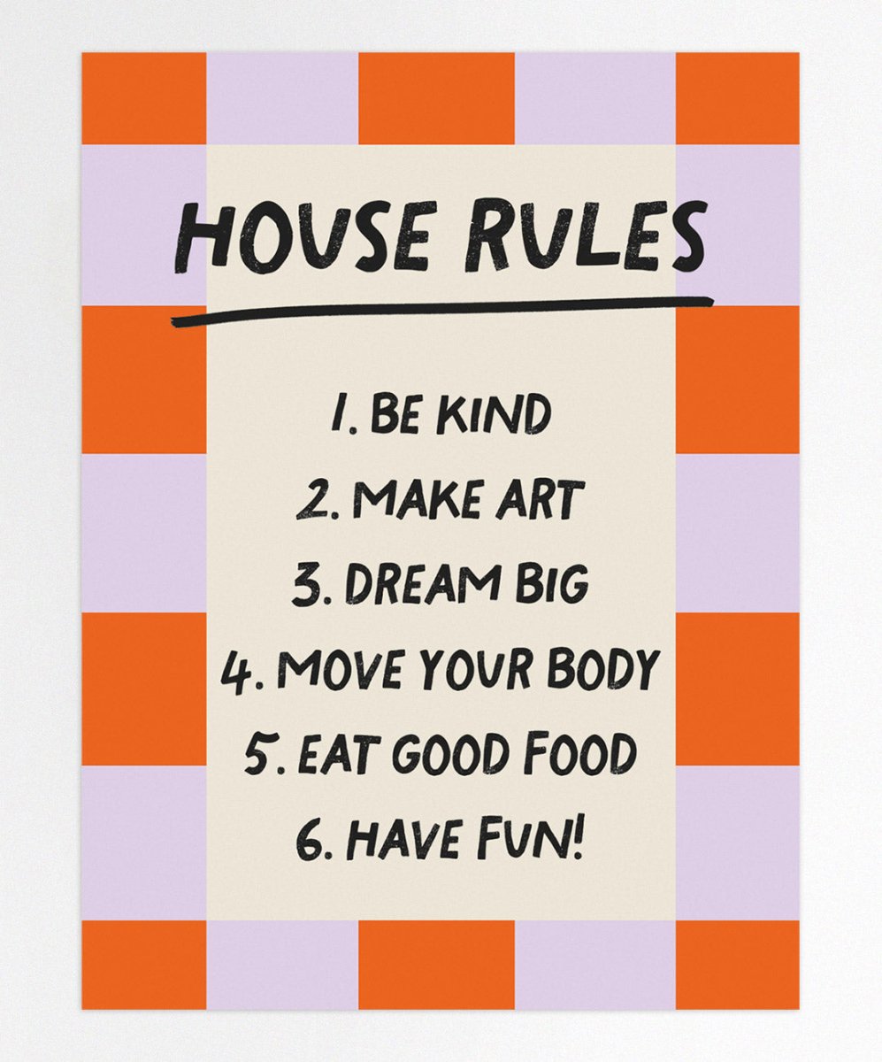 House Rules - Posters Catita illustrations