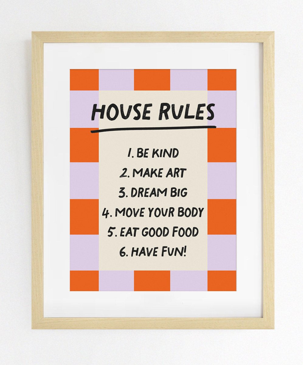 House Rules - Posters Catita illustrations